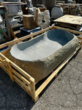 Natural granite stone basin