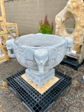 Limestone planter pot
