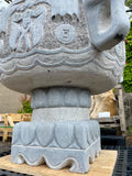 Limestone planter pot