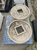 Zenigata millstone roller coin basin