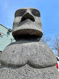 Moai black lava