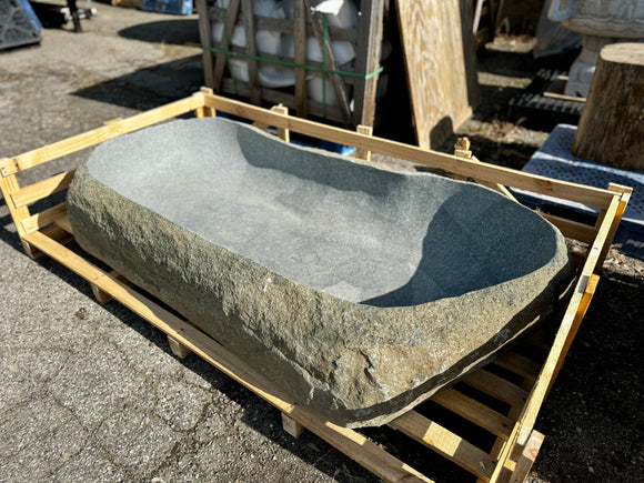 Natural granite stone basin