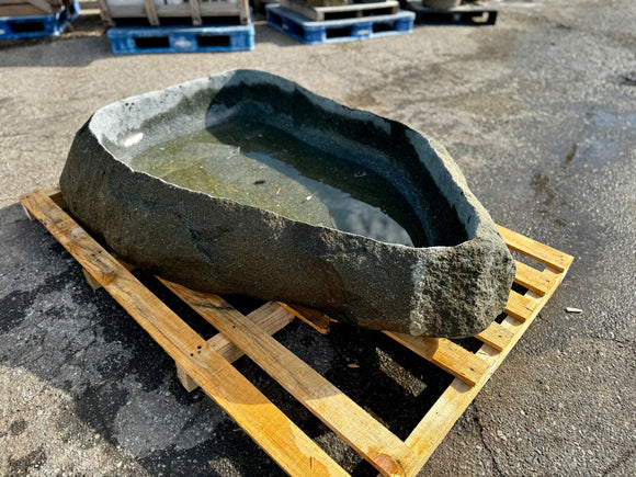 Natural granite stone basin