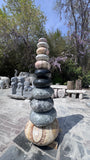 Stacked onyx pebbles