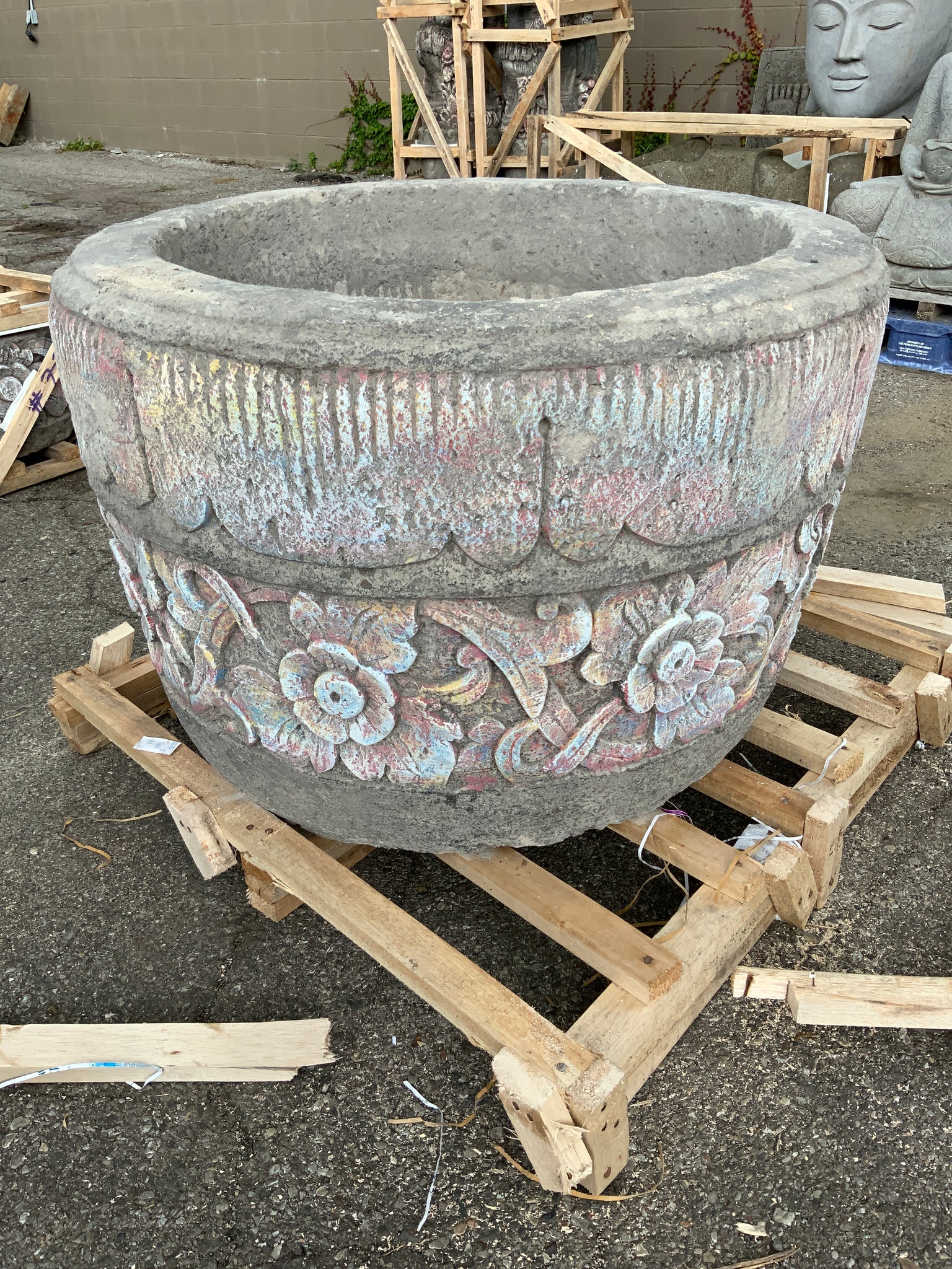 stone planting pots Balinese Planter Pot – Rock Garden Imports